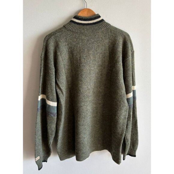 Columbia Men’s Wool Mockneck 1/4 Zip Elastic Cuffed Pullover Sweater Gray Sz XL - Picture 2 of 11